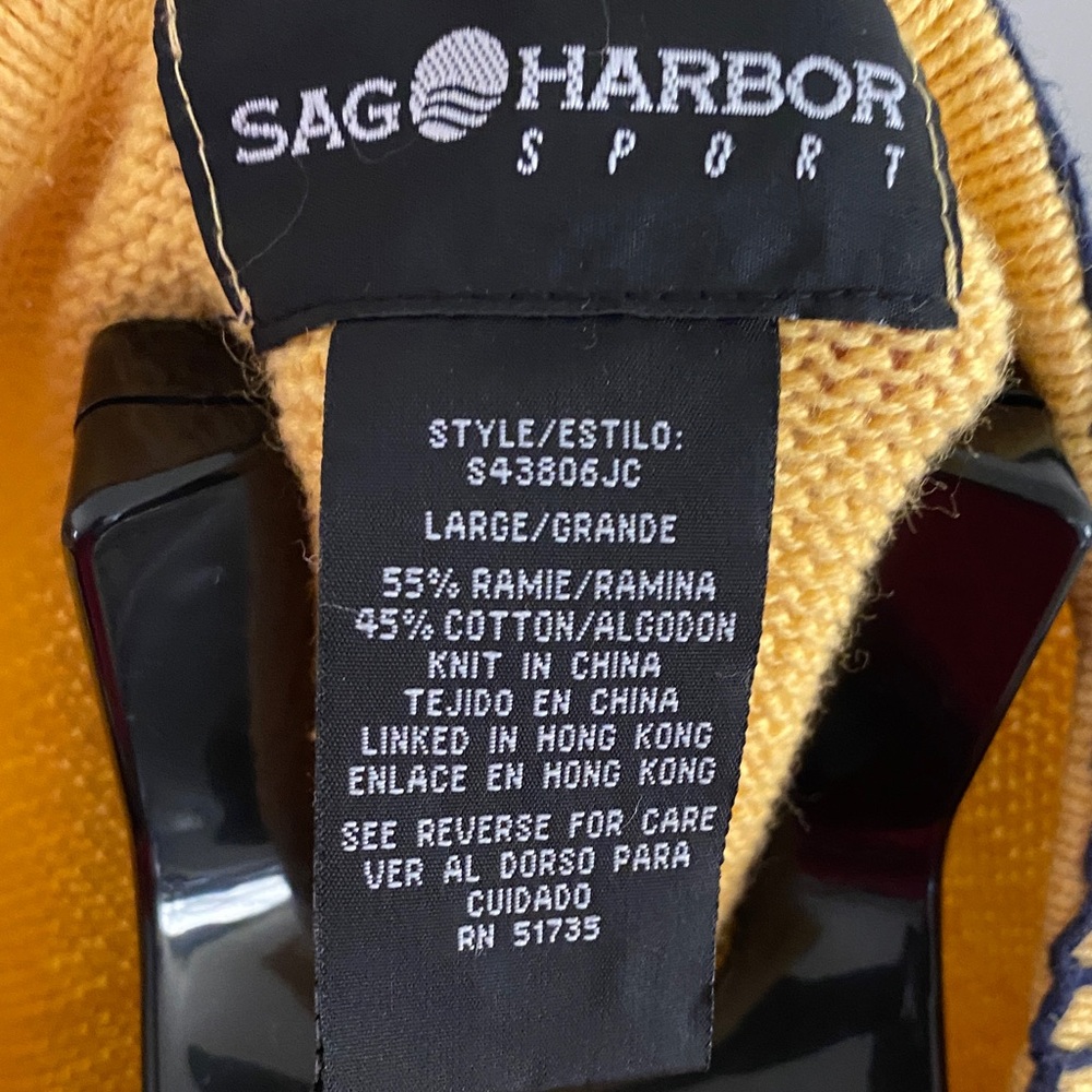Vintage Yellow Nautical Knit Sweater - Picture 3 of 7